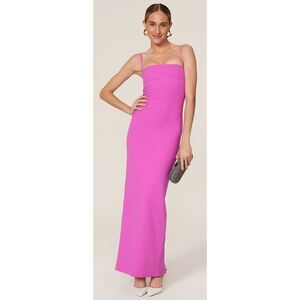 Solace London Hot Pink Strap Maxi Dress